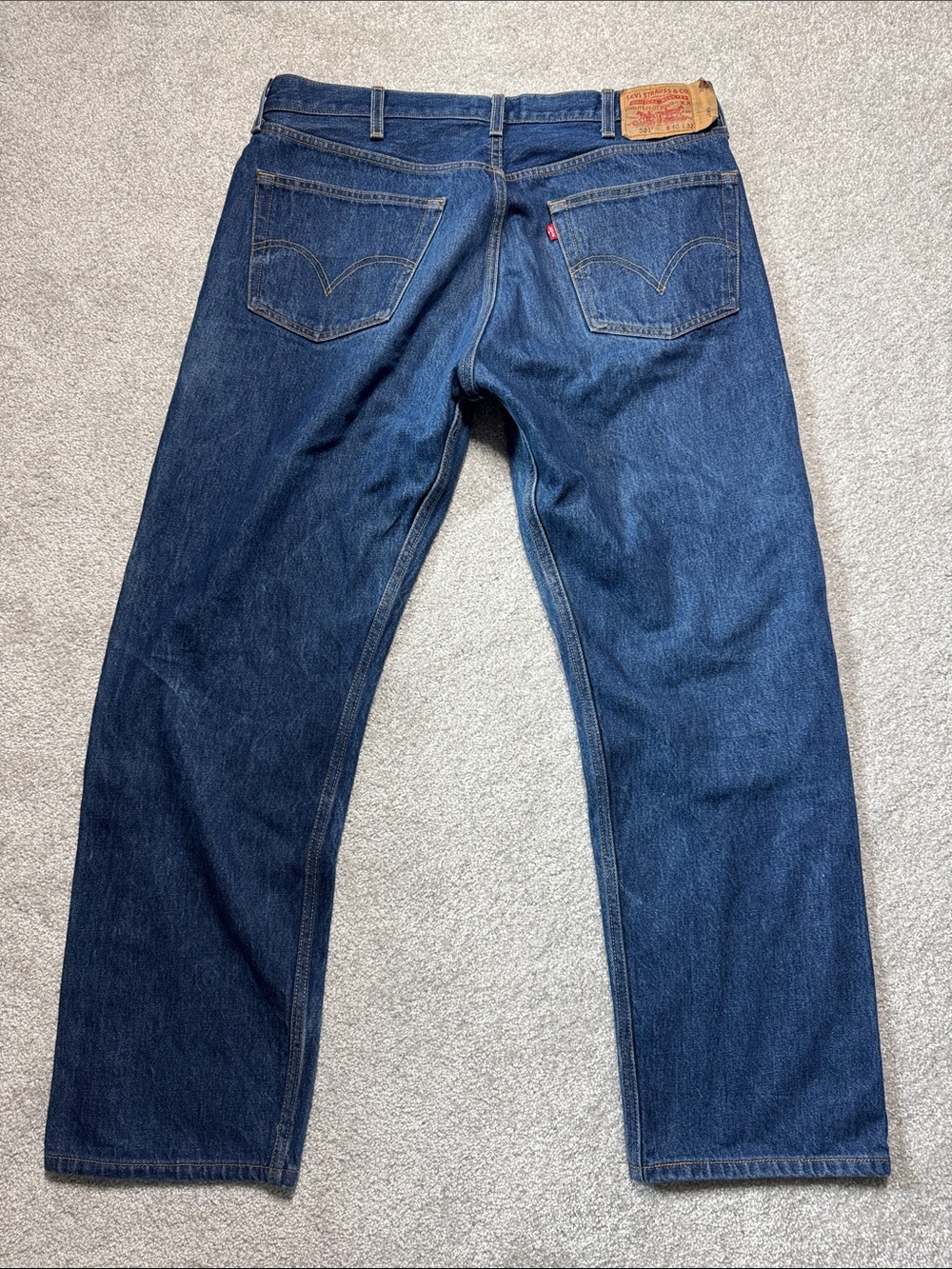 LEVI'S 501 JEANS MEN'S SIZE 40* 38* X 32* 30* BLUE DENIM BUTTON FLY HEMMED